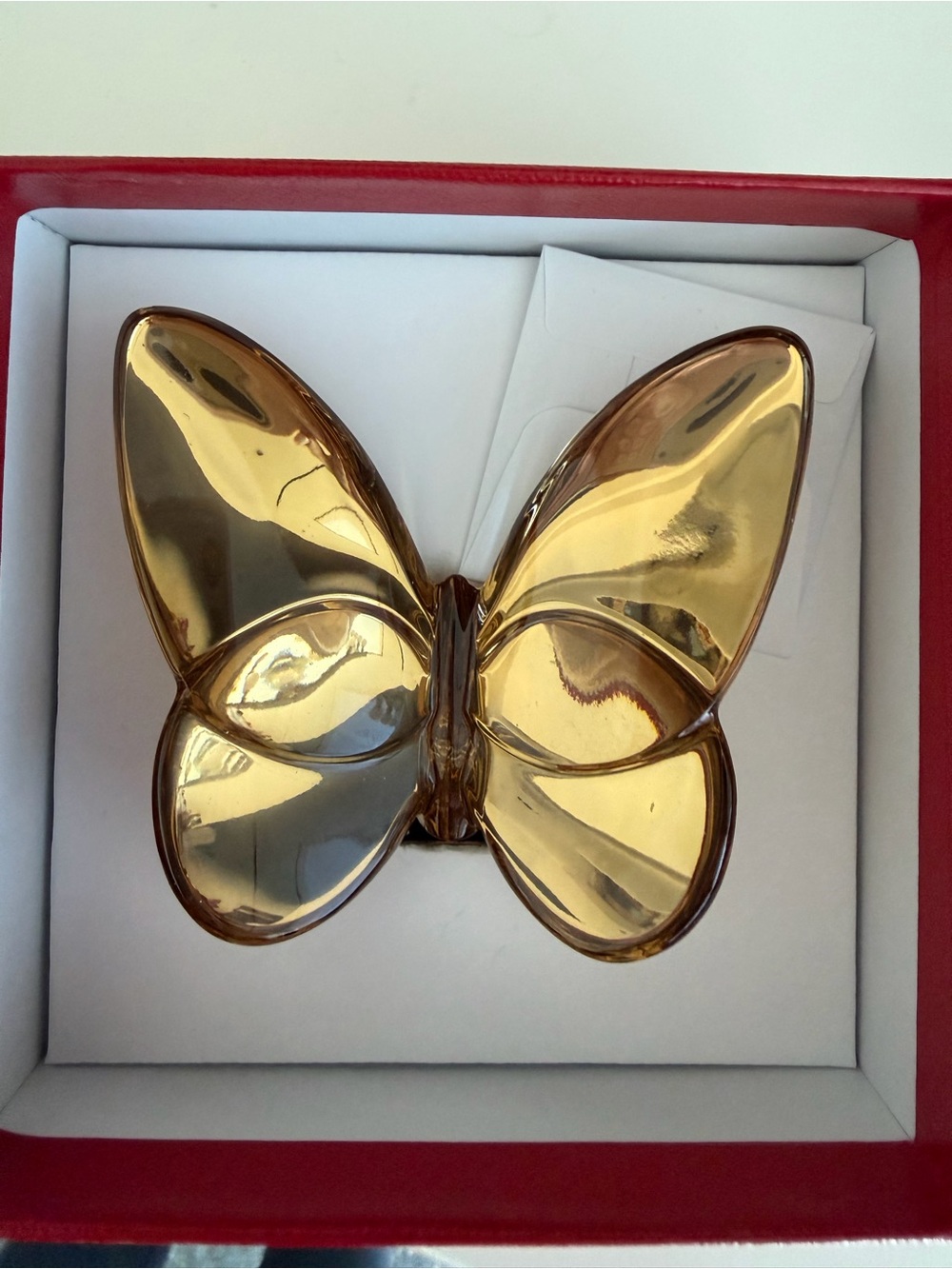 Baccarat Gold Butterfly Crystal